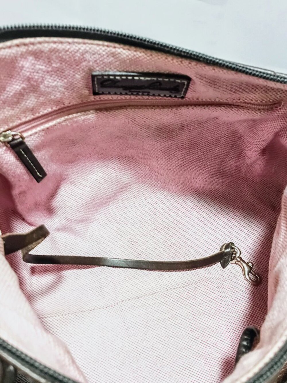 Dooney & Bourke East West Pebbled Leather Hobo, EUC - Picture 10 of 14